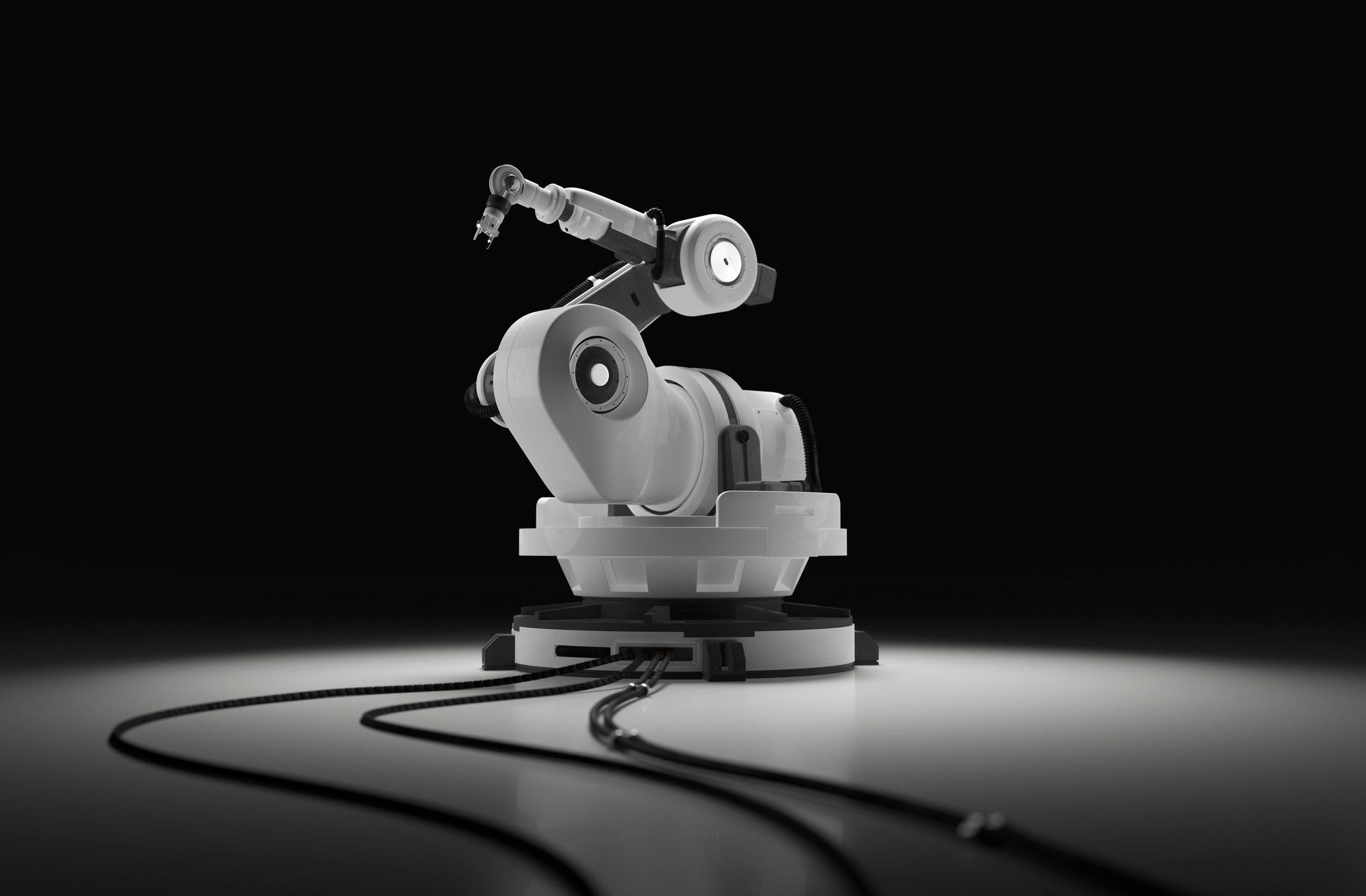 Industrial automation robot representing robotics talent